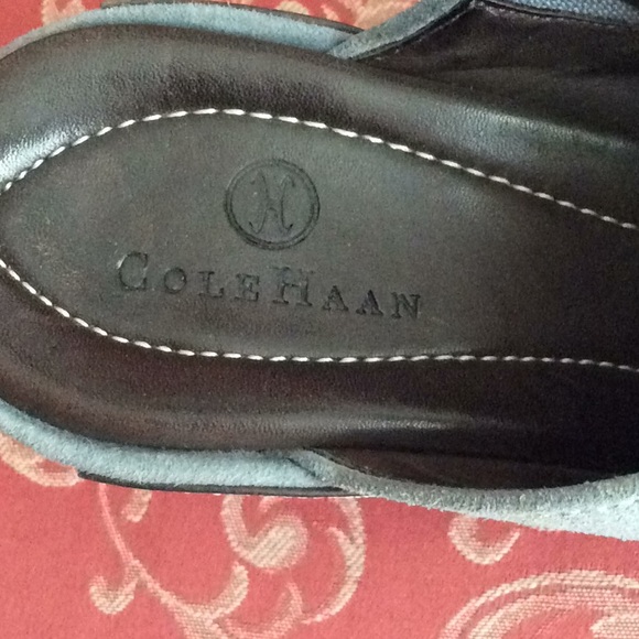 Cole Haan blue suede with brown leather  shoes - Picture 3 of 8